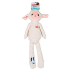 Zolux Furry Farm Schaap Lenny Pluche Met Touw Wit hondenspeelgoed