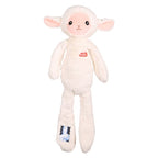 Zolux Furry Farm Schaap Lenny Pluche Met Touw Wit hondenspeelgoed