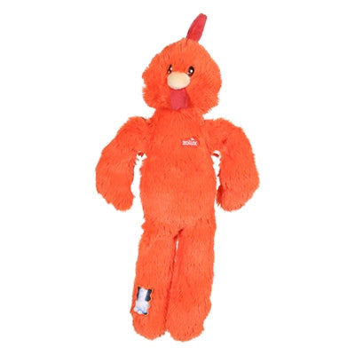 Zolux Furry Farm Haan Brock Pluche Met Touw Oranje hondenspeelgoed