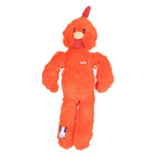 Zolux Furry Farm Haan Brock Pluche Met Touw Oranje hondenspeelgoed
