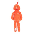 Zolux Furry Farm Haan Brock Pluche Met Touw Oranje hondenspeelgoed