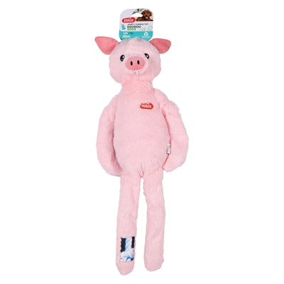 Zolux Furry Farm Varken Jason Pluche Met Touw Roze hondenspeelgoed