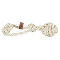Zolux Flostouw Met Touwbal Leather Touch hondenspeelgoed 28,5x10x7 cm