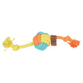 Zolux Flostouw Twist Met Touwbal Meerkleurig hondenspeelgoed 29x6X6 cm