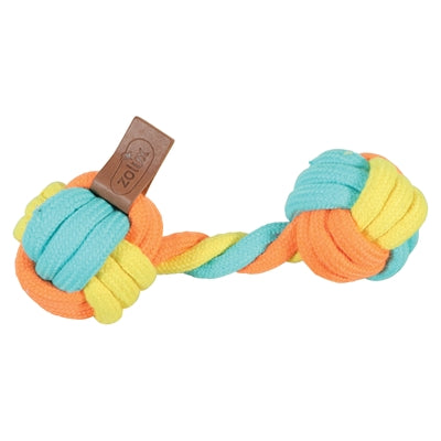 Zolux Flostouw Twist Dumbell Meerkleurig hondenspeelgoed 19,5x9X6 cm