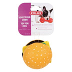 Zolux Hamburger Vinyl hondenspeelgoed 8x8X6,5 cm