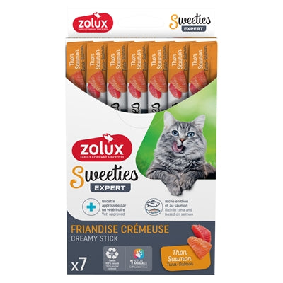 Zolux Sweeties Expert Creamy Stick Tonijn / Zalm kattensnacks zacht