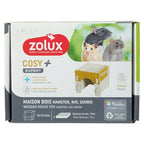 Zolux Knaaghuis Cosy Hamster / Rat / Muis Hout knaagdierspeelgoed 17,5x14x15 cm