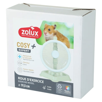 Zolux Looprad Cosy Geruisloos op Standaard Kunststof knaagdierspeelgoed