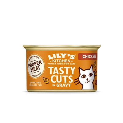 Lily's Kitchen Simply Chicken Tasty Cuts in Gravy kattenvoer natvoer 18x85 gr