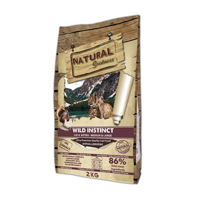 Natural Greatness Wild Instinct Medium / Large kattenvoer droogvoer 2 kg