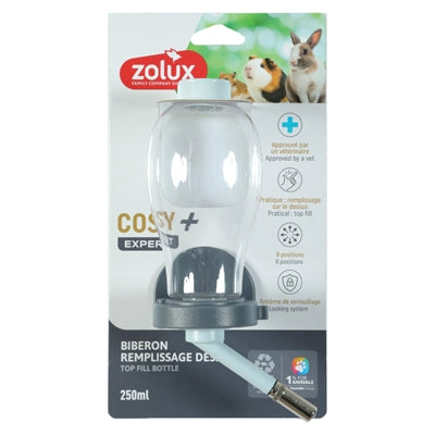 Zolux Cosy+ Drinkfles Top Van Bovenaf Vullen Blauw voer drinkbakken