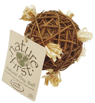 Happy Pet Speelbal Wilg Nature First knaagdierspeelgoed