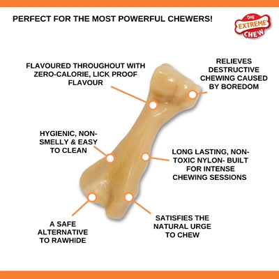 Nylabone Power Chew Harde Bijters Kipsmaak hondenspeelgoed Vanaf 23 kg