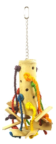 HAPPY PET VOGELSPEELGOED PUZZEL BAMBOE 48X24X24 CM