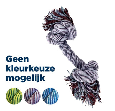 Happy Pet Flossin Fun 2 Knoop hondenspeelgoed Small 28x6X6 cm