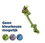 Happy Pet Flossin Fun 2 Knoop hondenspeelgoed Small 28x6X6 cm