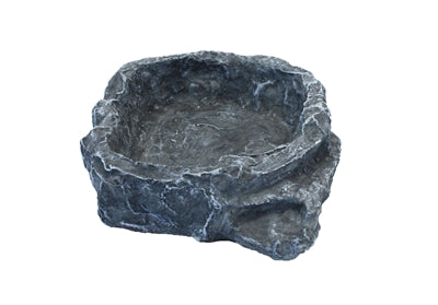 KOMODO VOERBAK TERRACED GRIJS 19X18X6 CM