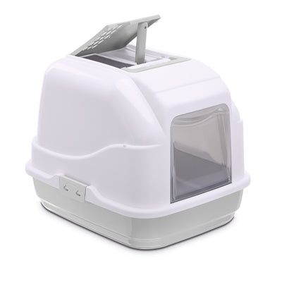 IMAC KATTENBAK EASY CAT WIT / LICHTGRIJS 50X40X40 CM
