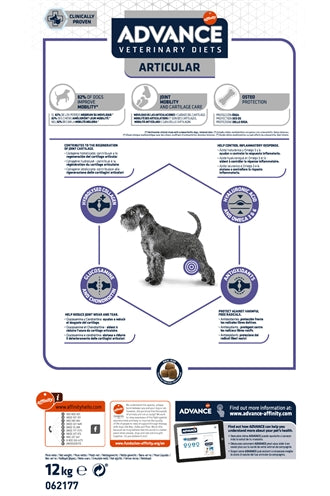 Advance Veterinary Diet Dog Articular Gewrichten hondenvoer droogvoer 12 kg