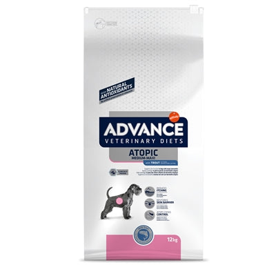 Advance Veterinary Diet Dog Gevoelige Huid Medium / Maxi hondenvoer droogvoer 12 kg